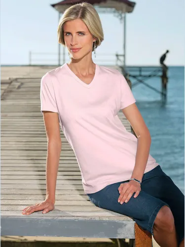 T-shirt simple confortable col v - Helline - Modalova