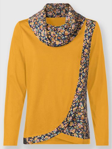 T-shirt à col roulé 50% coton et 50% modal - - Helline - Modalova