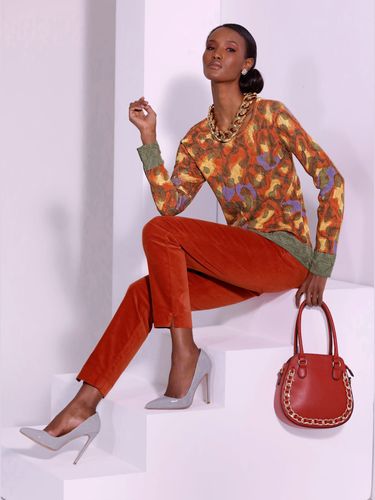Pull jacquard imprimé tendance - Creation L - Modalova
