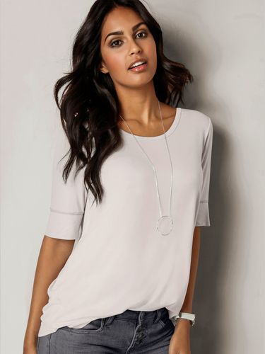 T-shirt simple élégant manches doublées - Helline - Modalova