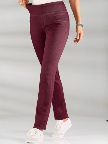 Pantalon avec ceinture large élastique et poches - Collection L - Modalova