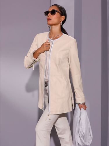 Blazer en cuir longueur tendance - - Creation L - Modalova