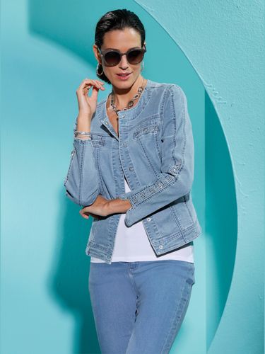 Blazer en jean boutons-pression dissimulés - Creation L - Modalova