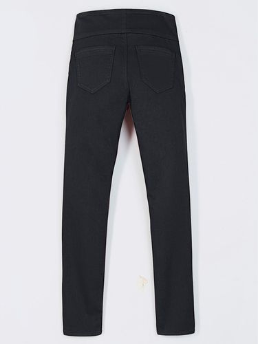 Pantalon avec ceinture large élastique et poches - Collection L - Modalova