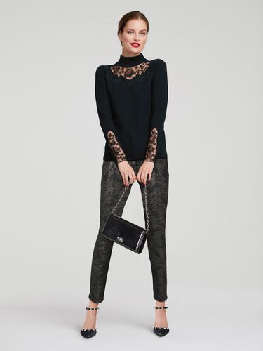 Pull à col montant tricot fin doux et agréable - Ashley Brooke - Modalova