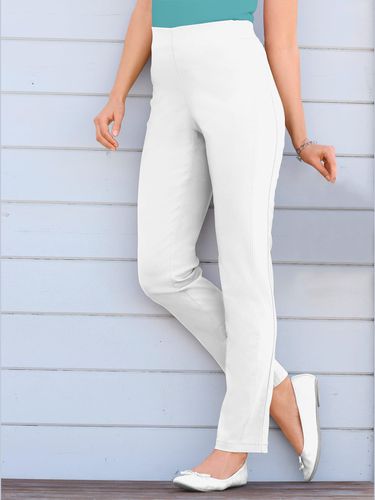 Pantalon classique uni avec ceinture élastique - Stehmann Comfort line - Modalova