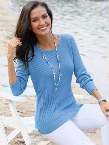 Pull en tricot 50% coton - Collection L - Modalova