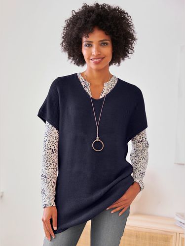 Débardeur en tricot mailles à l'envers tendance - Linea Tesini - Modalova