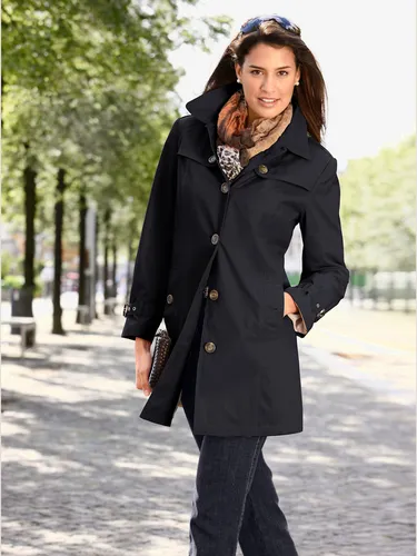 Manteau court avec coton - noir - Helline - Modalova