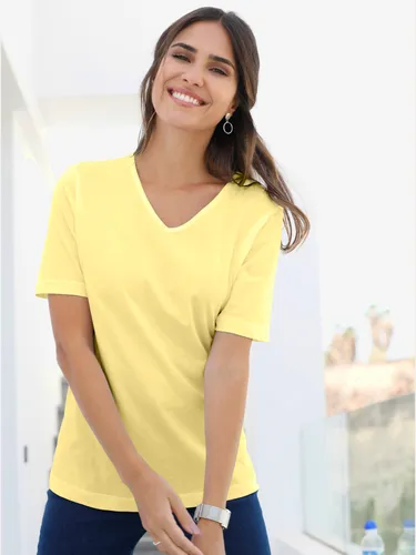 T-shirt simple confortable col v - Helline - Modalova