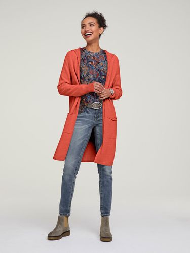 Veste longue en tricot style cardigan - Linea Tesini - Modalova