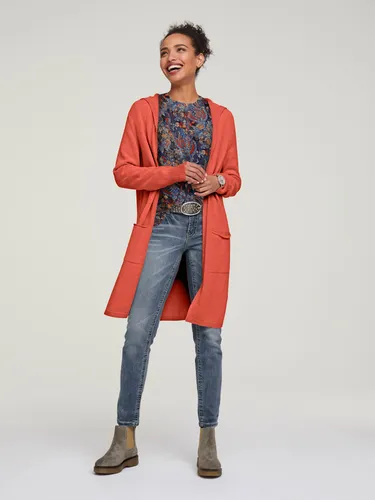 Veste longue en tricot style cardigan - Linea Tesini - Modalova