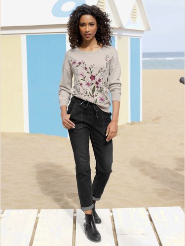 Pull en tricot fin superbe broderie florale - - Linea Tesini - Modalova