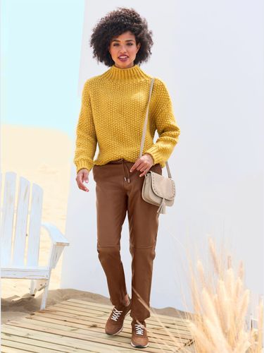 Pull à col montant jolie structure tricot - - Linea Tesini - Modalova