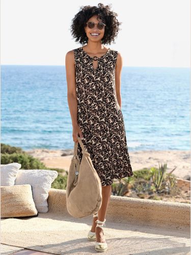 Robe en jersey découpe raffinée à l'encolure - - Linea Tesini - Modalova