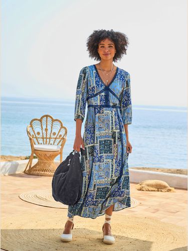 Robe imprimée pure viscose - - Linea Tesini - Modalova