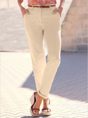 Pantalon chino satin coton - Helline - Modalova