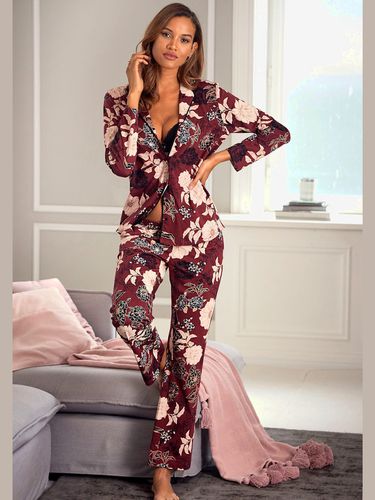 Pyjama au motif floral botanique - - s.Oliver - Modalova