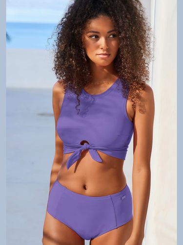 Bas de maillot de bain taille haute coloris unis tendance - Venice Beach - Modalova