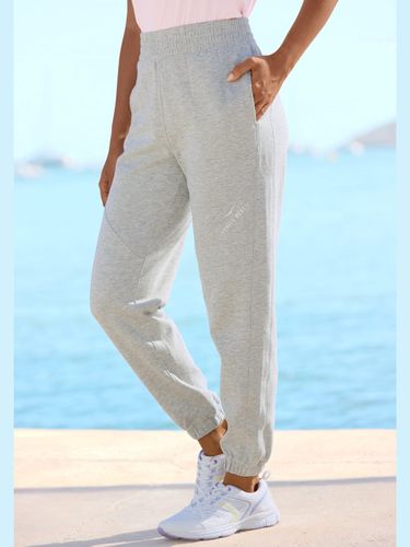 Pantalon molletonné large ceinture smockée élastique - Venice Beach - Modalova