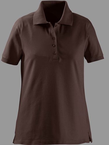 Polo pur coton - marron - Helline - Modalova