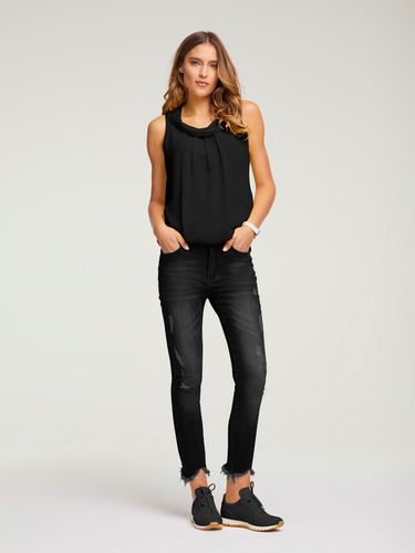 Jeans effet ventre plat coupe skinny tendance - Linea Tesini - Modalova