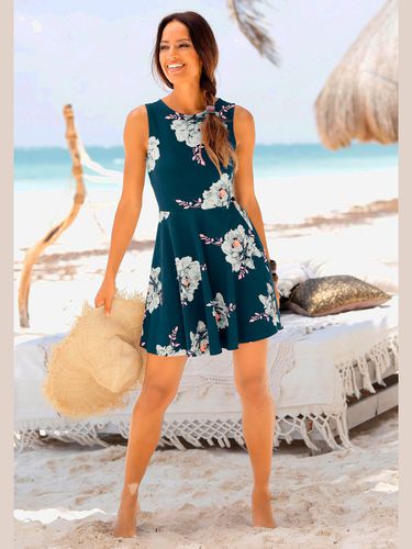 Robe de plage robe patineuse tendance - Beachtime - Modalova