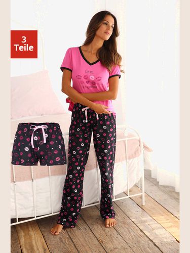 Pyjama 3 pièces : t-shirt, pantalon, short - - Vivance Dreams - Modalova