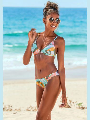 Bikini triangle imprimé feuilles abstrait - - Sunseeker - Modalova