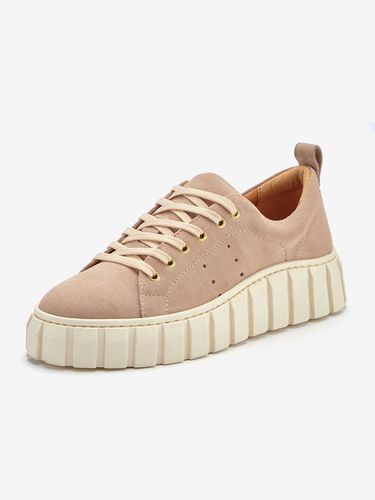 Baskets sneakers avec semelle chunky tendance en cuir velours de qualité - - - Elbsand - Modalova