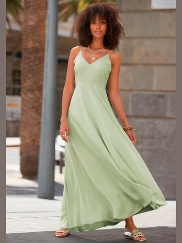 Robe longue belle encolure en v - LASCANA - Modalova