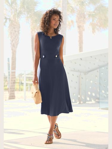 Robe mi-longue encolure ronde - LASCANA - Modalova