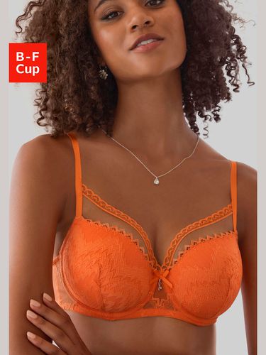 Joli soutien-gorge balconnet à coques avec nœud décoratif et accessoire brillant - LASCANA - Modalova