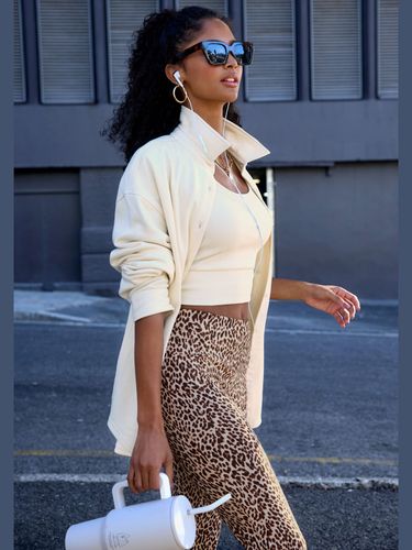 Legging évasé à imprimé léopard - Buffalo - Modalova