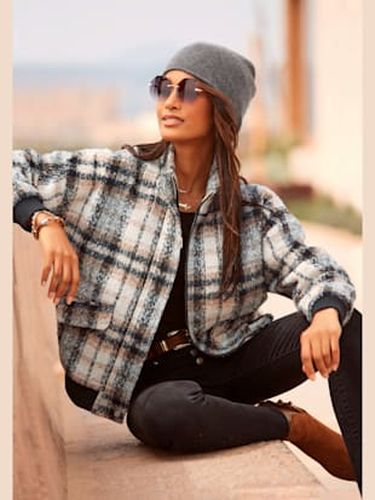 Bomber veste à carreaux avec poches à rabat - - - Buffalo - Modalova