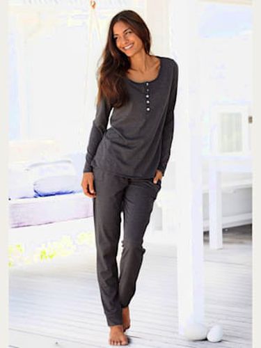 Pyjama basique à l'aspect chiné - Arizona - Modalova