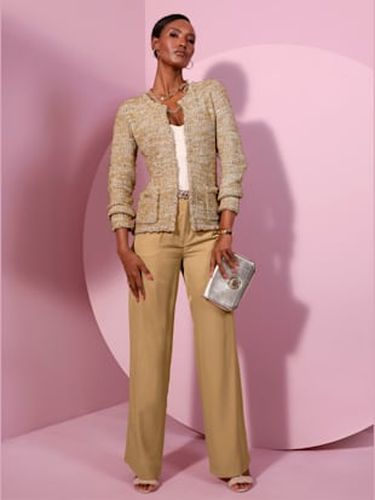 Veste en tricot boutons fantaisie dorés - Creation L - Modalova