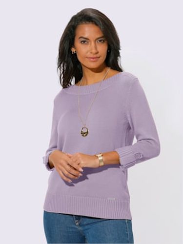 Pull manches 3/4 revers boutonnés - Collection L - Modalova