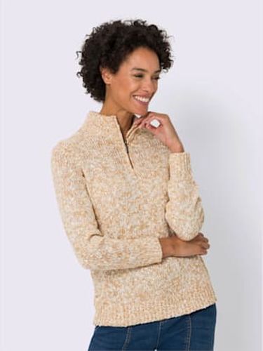 Pull fil fantaisie col montant zippé manches longues - Witt - Modalova