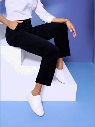 Pantalon velours côtelé coton/modal ultra-doux avec modal - Stehmann Comfort line - Modalova