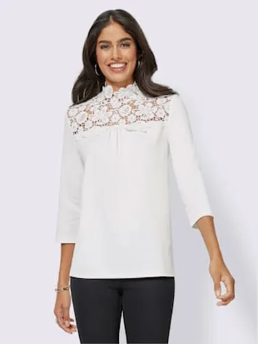 T-shirt en dentelle dentelle florale brodée - Alessa W. - Modalova