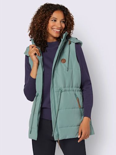 Gilet long capuche amovible réglable en largeur - Collection L - Modalova