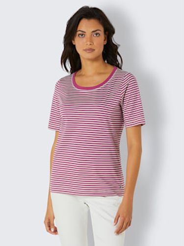 T-shirt coton pima 100% coton pima - - -écru À Rayures Fines - Creation L Premium - Modalova