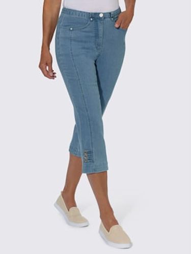 Jean 7/8 empiècements affinants et taille élastique - Collection L - Modalova