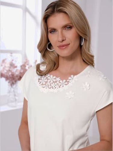 T-shirt à encolure ronde détails transparents en dentelle - Witt - Modalova