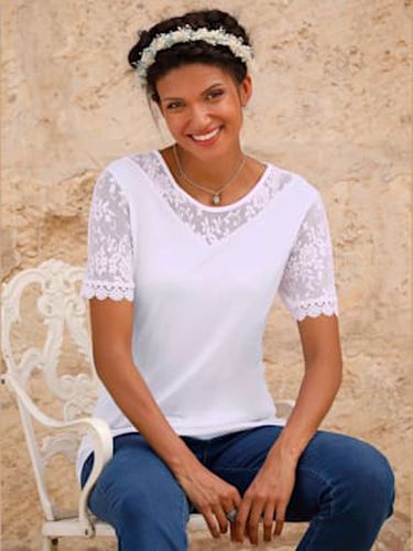 T-shirt en dentelle manches avec dentelle transparente - Witt - Modalova