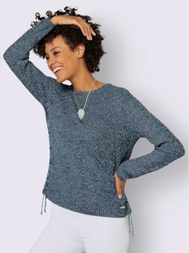 Pull encolure ronde tricot chiné - Collection L - Modalova