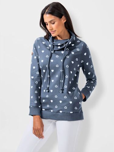 Sweatshirt féminin motif petit coeur - Helline - Modalova