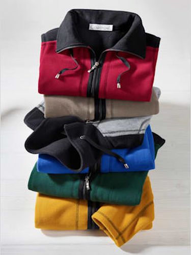 Veste polaire aspect sport - Collection L - Modalova