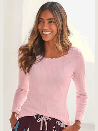 Haut de pyjama t-shirt de nuit fantaisie en tricot jacquard - s.Oliver - Modalova